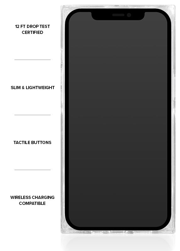SQUARE® Blue Crocodile Faux Leather iPhone Case