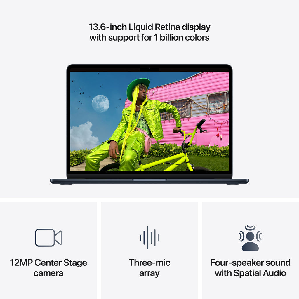 13-inch MacBook Air - M5 10-core CPU 10-core GPU - 24GB Memory - 4TB Storage - Midnight