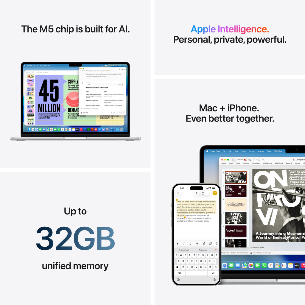 13-inch MacBook Air - M5 10-core CPU 10-core GPU - 24GB Memory - 512GB Storage - Midnight
