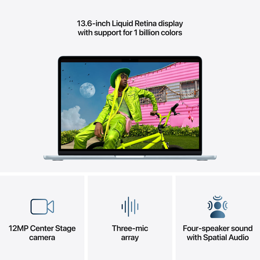 13-inch MacBook Air - M5 10-core CPU 10-core GPU - 32GB Memory - 4TB Storage - Sky Blue