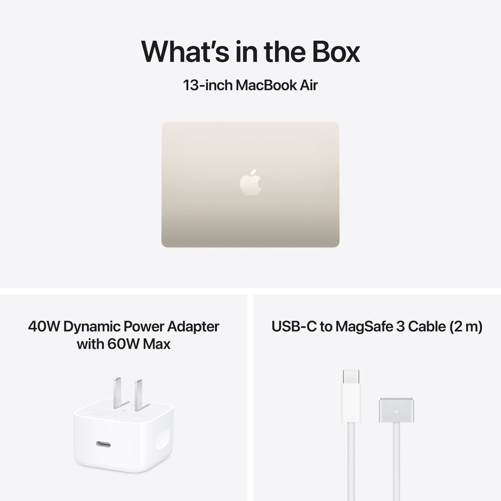 13-inch MacBook Air - M5 10-core CPU 10-core GPU - 32GB Memory - 4TB Storage - Starlight