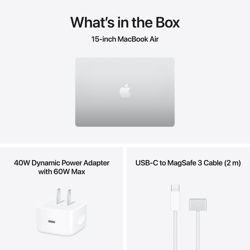 15-inch MacBook Air - M5 10-core CPU 10-core GPU - 16GB Memory - 4TB Storage - Silver