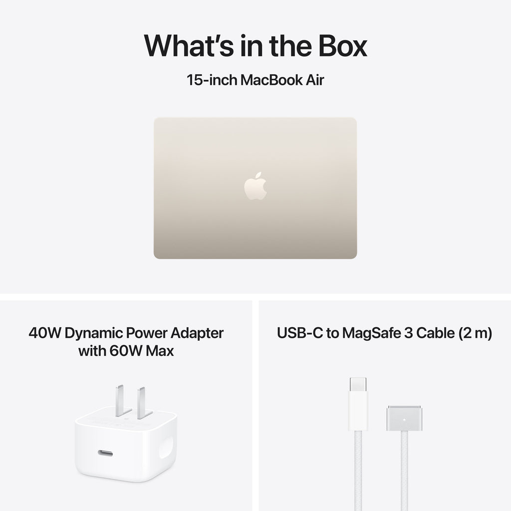 15-inch MacBook Air - M5 10-core CPU 10-core GPU - 16GB Memory - 2TB Starlight