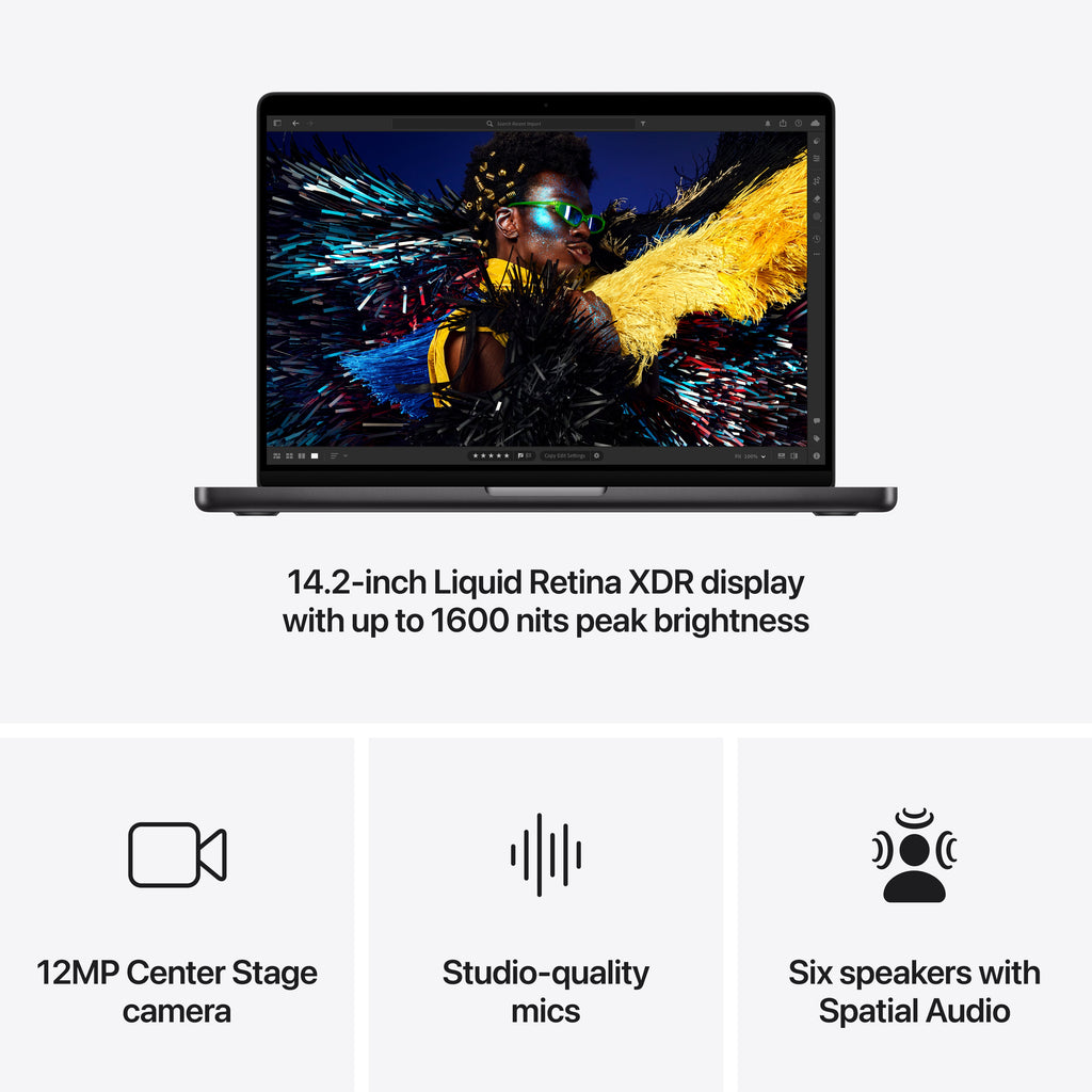 14-inch MacBook Pro - M4 Pro 12-core CPU 16-core GPU - 24GB Memory - 512GB Storage - Space Black