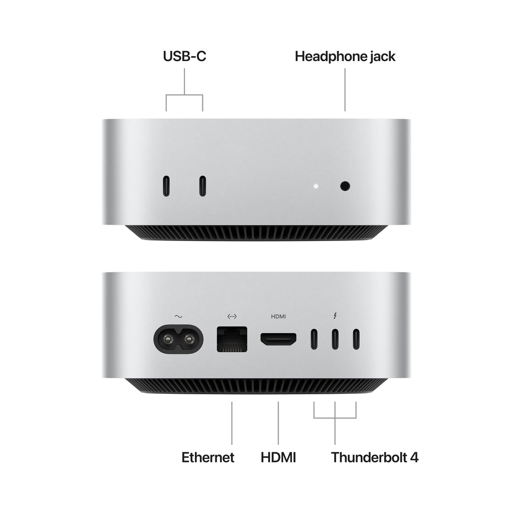 Mac Mini - M4 - 24GB Memory - 512GB Storage - Gigabit Ethernet