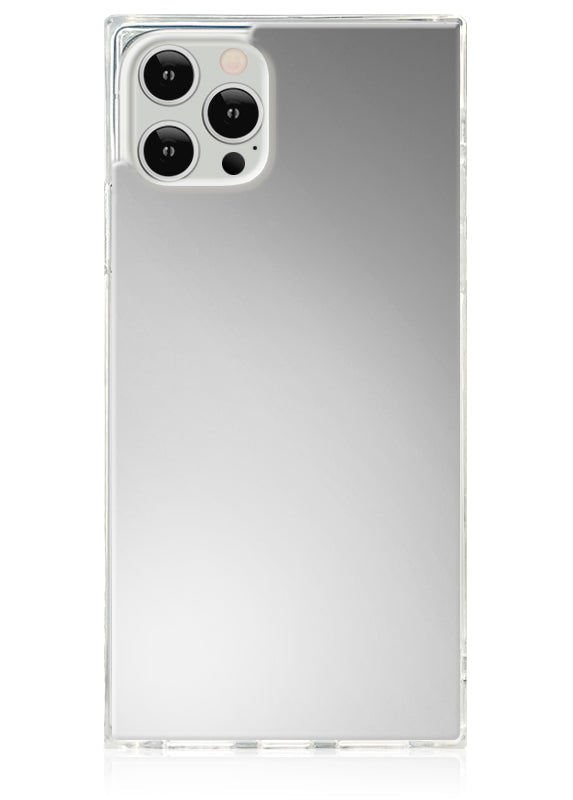 SQUARE® Metallic Silver Mirror iPhone Case