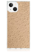 SQUARE® Tan Ostrich Faux Leather iPhone Case