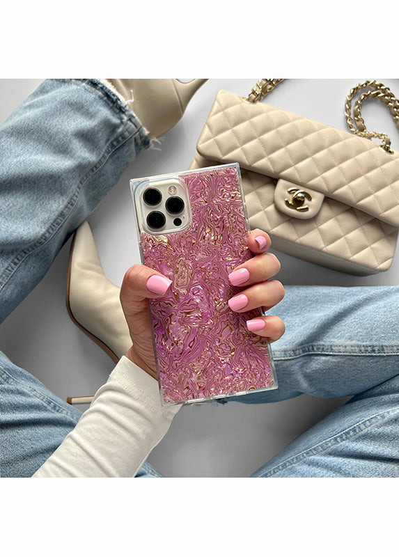 SQUARE® Pink Abalone Shell iPhone Case