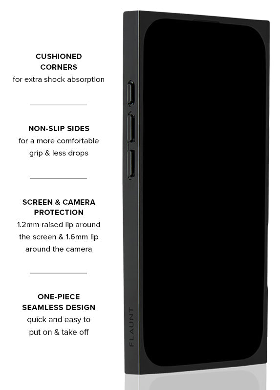 FLAUNT x Jennifer Fisher - SQUARE® Silver Metallic Mirror iPhone Case