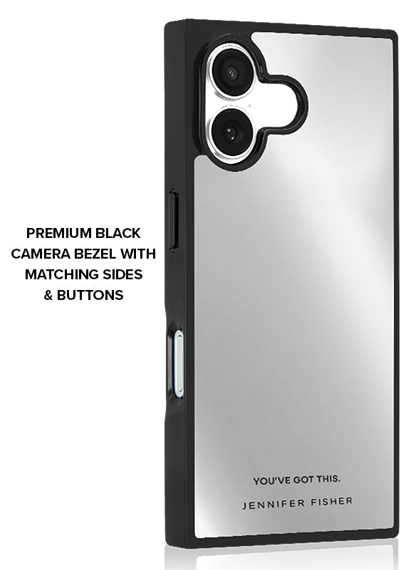 FLAUNT x Jennifer Fisher - SQUARE® Silver Metallic Mirror iPhone Case