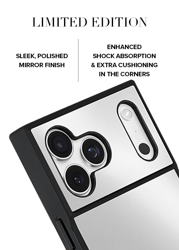 FLAUNT x Jennifer Fisher - SQUARE® Silver Metallic Mirror iPhone Case