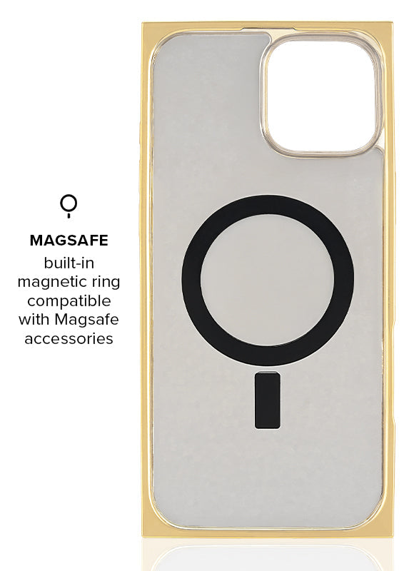 Elite Collection - SQUARE® Gold Crystal Elegance iPhone Case