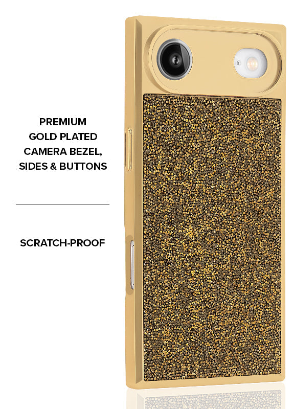 Elite Collection - SQUARE® Gold Crystal Elegance iPhone Case
