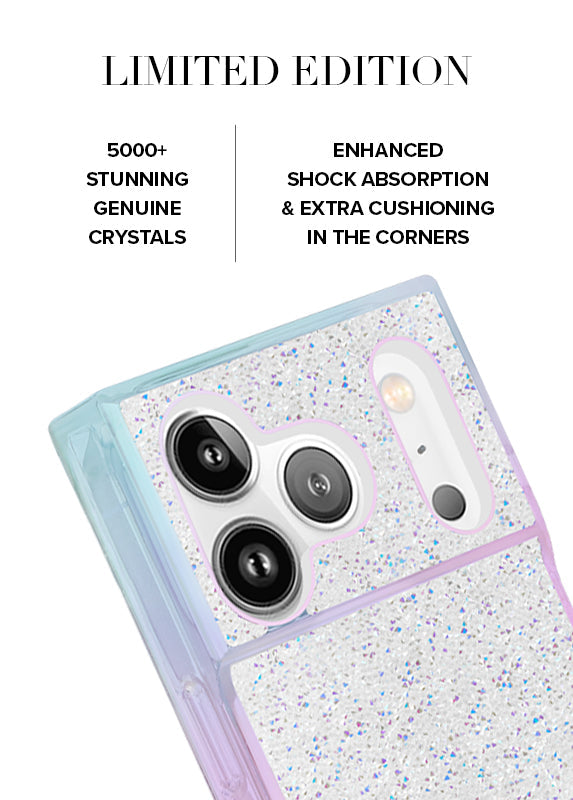 Elite Collection - SQUARE® Iridescent Crystal Elegance iPhone Case