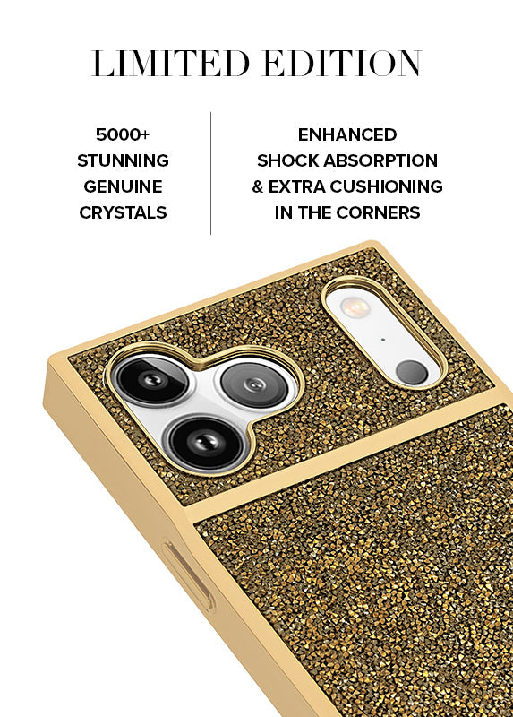 Elite Collection - SQUARE® Gold Crystal Elegance iPhone Case